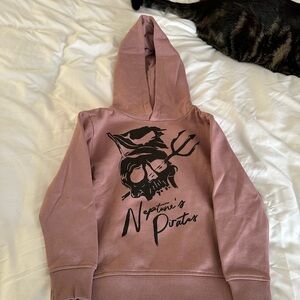 Neptune's Pirates Graphic Hoodie in Pink